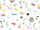 Geschenkpapier Geschenke weiss/bunt, 70cm x 50m