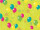 Geschenkpapier Luftballons grün/bunt, 50cm x 50m