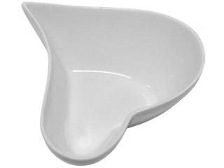 bol porcelaine "coeur" blanc 11cm