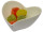 porcelain bowl "heart" white 11cm