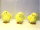 poussin grand avec plumes jaune 18cm