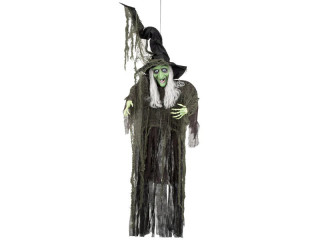 hanging decoration "wicked witch" h 190cm, black/green