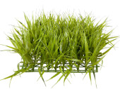 plaque de gazon herbe longue grand vert 26 x 26 x 14cm