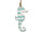 seahorse XXL 50 x 105cm light blue-white