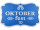 Oktoberfest-Schild aus Watte blau/weiss Watte/Filz, 1-seitig, B 89,5 x H 56 cm