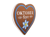 Oktoberfest-Herz klein braun, Watte/Filz, 2-seitig, B 39,5 x H 37 cm