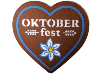 Oktoberfest-Herz gross braun, Watte/Filz, 2-seitig, B 69 x H 65 cm