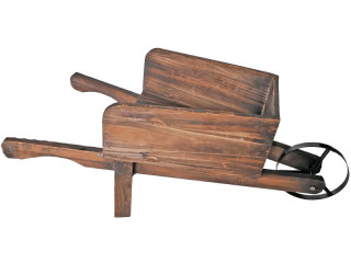 Schubkarre "Antik-Art" braun L 68 x B 28,5 x H 29cm