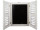 Holzfenster "Antik-Art" mit Kreidetafel weiss, H 70 x B 112 x T 3 cm
