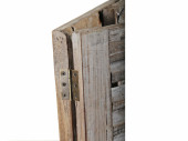 Holzfenster "Antik-Art" mit Kreidetafel braun, H 70 x B 112 x T 3 cm