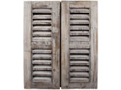 Holzfenster "Antik-Art" mit Kreidetafel braun,...