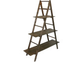 Dekoregal mit 3 Böden braun B 110 x T 35,5 x H 143 cm