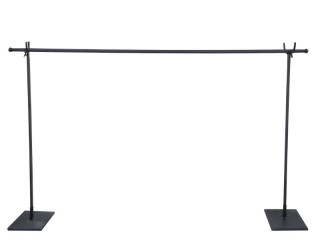 Dekorationsständer Metall klein schwarz B 127 - 236 x H 81,5 cm