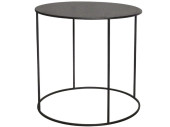 Metalltisch rund H 38,5 cm Ø 40 cm, schwarz