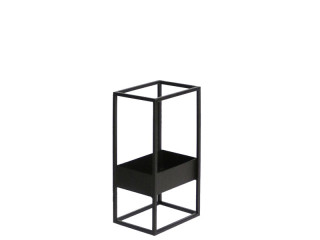 Metall-Dekorahmen mit Ablage schwarz, klein,15 x 10,5 x H 25cm