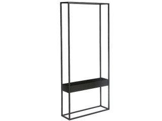 Metall-Dekorahmen mit Ablage schwarz, gross, 30 x 10 x H 70 cm
