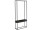 Metall-Dekorahmen mit Ablage schwarz, gross, 30 x 10 x H 70 cm