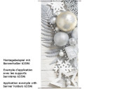 Textilbanner Weihnachtszauber 75x180cm, silber/weiss...