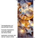 Textilbanner Weihnachtsromantik 75x180cm Schlauchnaht...