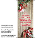 Textilbanner "wir wünschen." 75x180cm,...