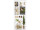 Textilbanner Päckchen/Zweige 75x180cm, weiss/natur/grün Schlauchnaht oben+unten