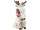 Elch Birke sitzend m. Brille und Stock, 27 x 31 x H 55cm