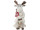 Elch Birke sitzend m. Brille und Stock, 27 x 31 x H 55cm