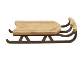 Schlitten Nostalgie Holz kl. braun, 46 x 20 x H 11,5 cm