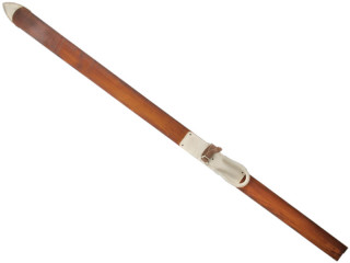 Ski traditionell aus Holz braun, 140 cm, 1 Stück