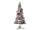 Baum mit Kugeln "Frosty" klein Holz, grau/rot, 55 x 24cm
