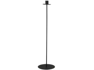 Kerzenhalter Metall 1er 60cm schwarz, Fuss Ø 15cm