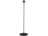 Kerzenhalter Metall 1er 60cm schwarz, Fuss Ø 15cm
