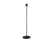 Kerzenhalter Metall 1er 50cm schwarz, Fuss Ø 12cm