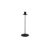 Kerzenhalter Metall 1er 29cm schwarz, Fuss Ø 10cm