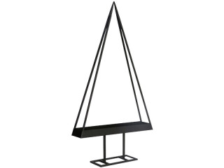 Metallständer Tannenbaum 3D schwarz 48 x 10 x H 90cm