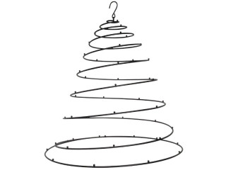 Metallhänger Spirale schwarz Ø 50 x H 62cm