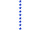 Sternenkette 10-tlg. blau 200cm lang x Ø 15cm, Folie
