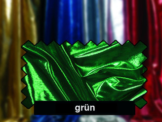 Tafetta/Organza beids. grün 130cm breit Lurex-Stoff