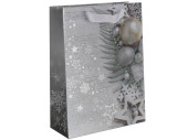 Taschen "Weihnachtsglitzer" grau,...