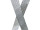 gift ribbon "rhomb shine" grey/silver 25mm x 20m