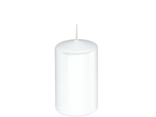 Stumpenkerze 10cm weiss Ø 6cm