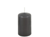 Stumpenkerze 10cm anthrazit Ø 6cm