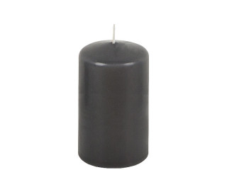 Stumpenkerze 13cm anthrazit Ø 7cm