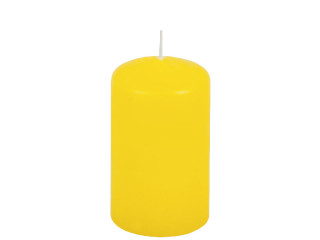 Stumpenkerze 13cm zitrone Ø 7cm