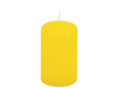 Stumpenkerze 13cm zitrone Ø 7cm