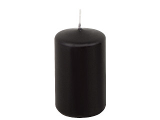 Stumpenkerze 13cm schwarz Ø 7cm