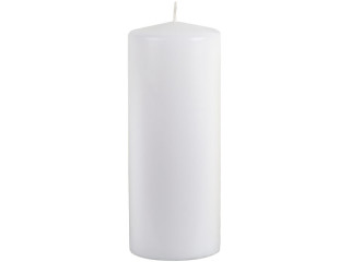 Stumpenkerze 20cm weiss Ø 8cm