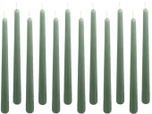 bougies flambeaux 12 pièces h 25cm émeraude