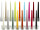 tapered candles 12 pieces h 25cm various colours