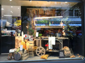 market cart with 6 wooden boxes nature-washed 134 x 53 x H 169cm